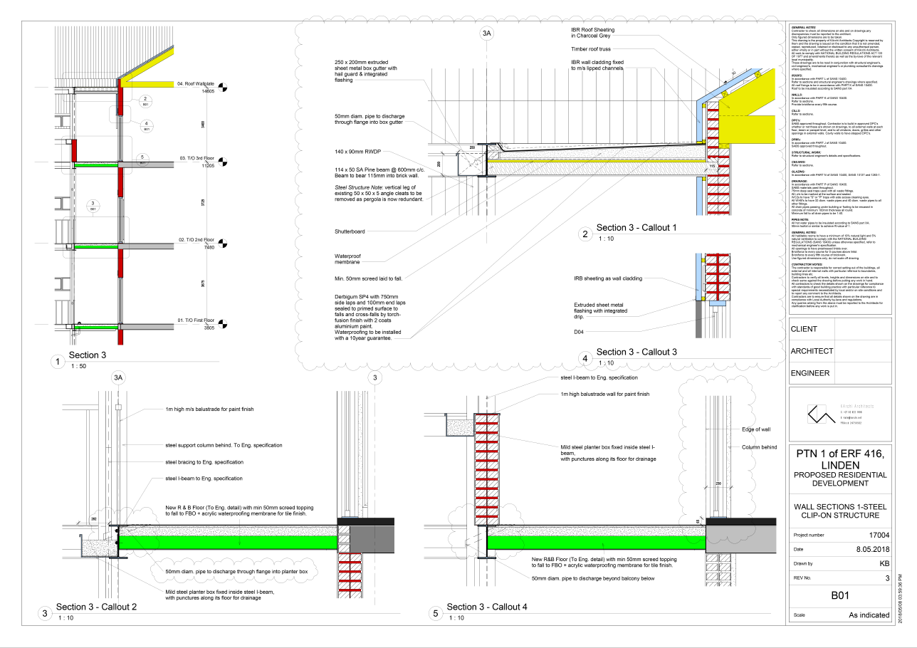   Construction Drawings:  Steel Clip-On Structure Details 