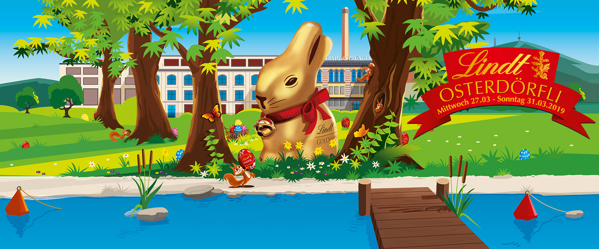 Oster-event für das lindt osterdörfli