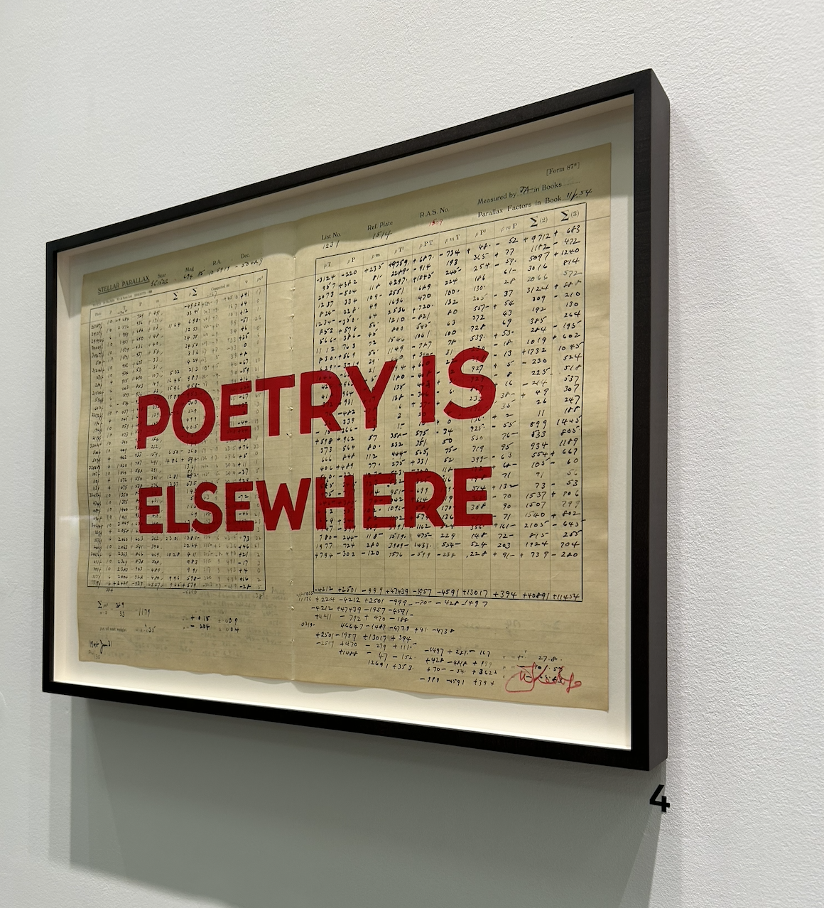 William Kentridge Poetry is Elsewhere (2025) Silkscreen on found pages  32.3 x 46.1 cm  Variable edition of 30, signed and numbered, framed by frame London