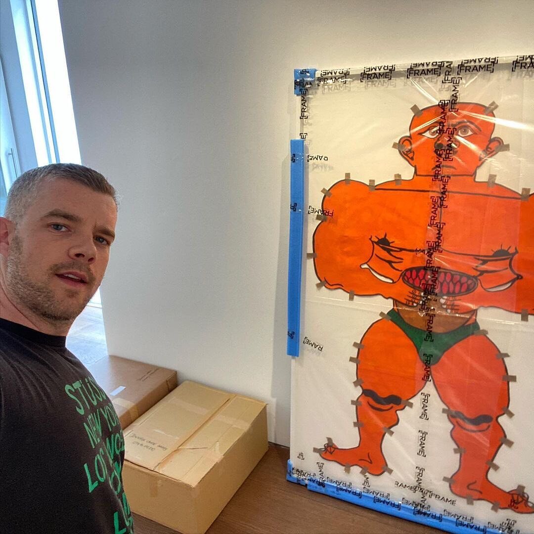Looks at these two handsome men&rsquo;s...👏👏

Regram&bull; @russelltovey

The install begins - my next curated show &ldquo;PRISMATIC MINDS&rdquo; - this time co-curated with the amazing @j_lgallery opens next Wednesday July 21st 5-8pm @flowersgalle