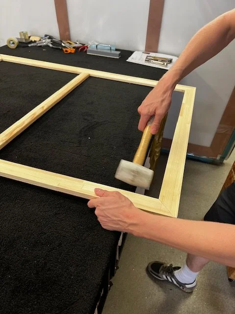 How to Stretch a Canvas — Frame London