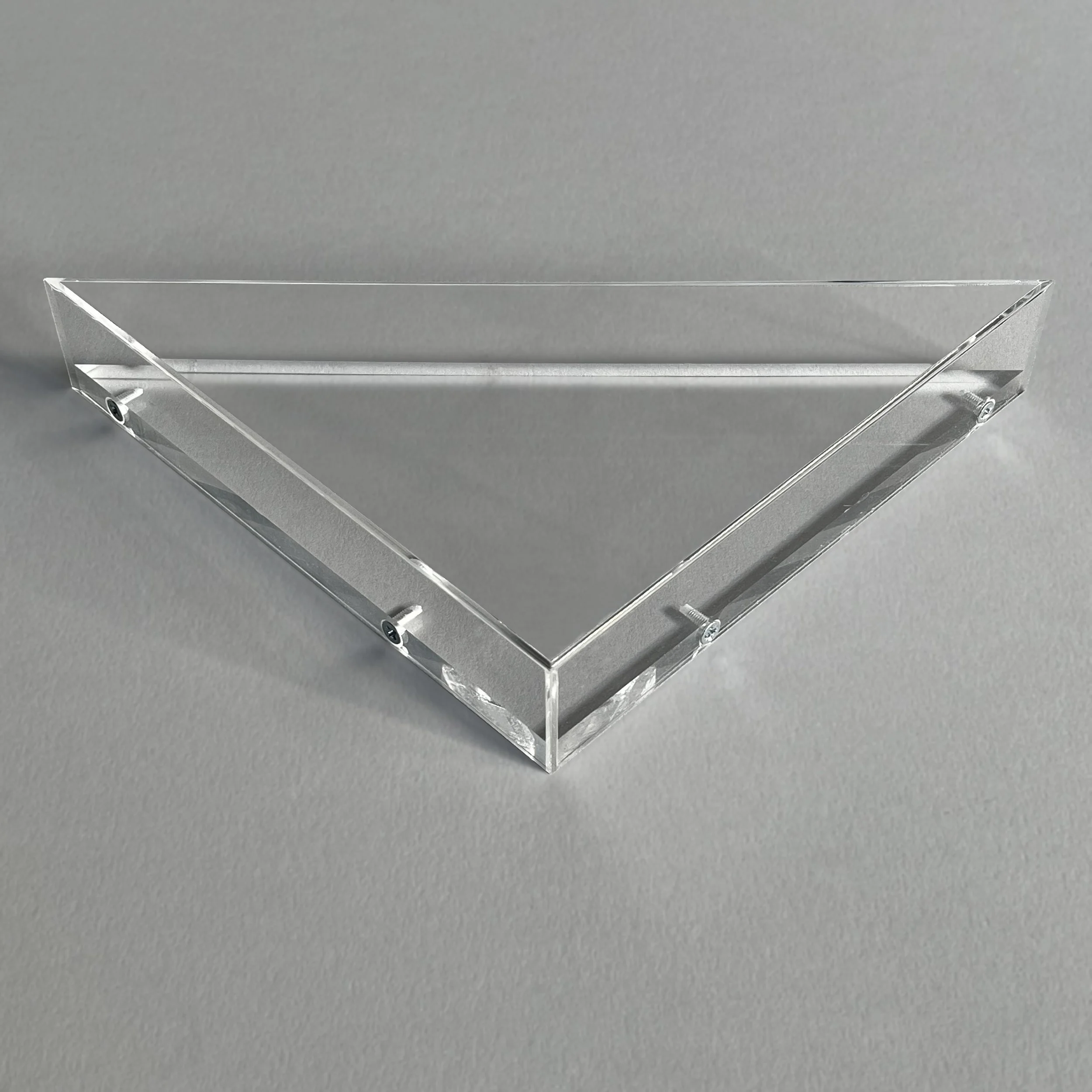 Acrylic box with a clear backing