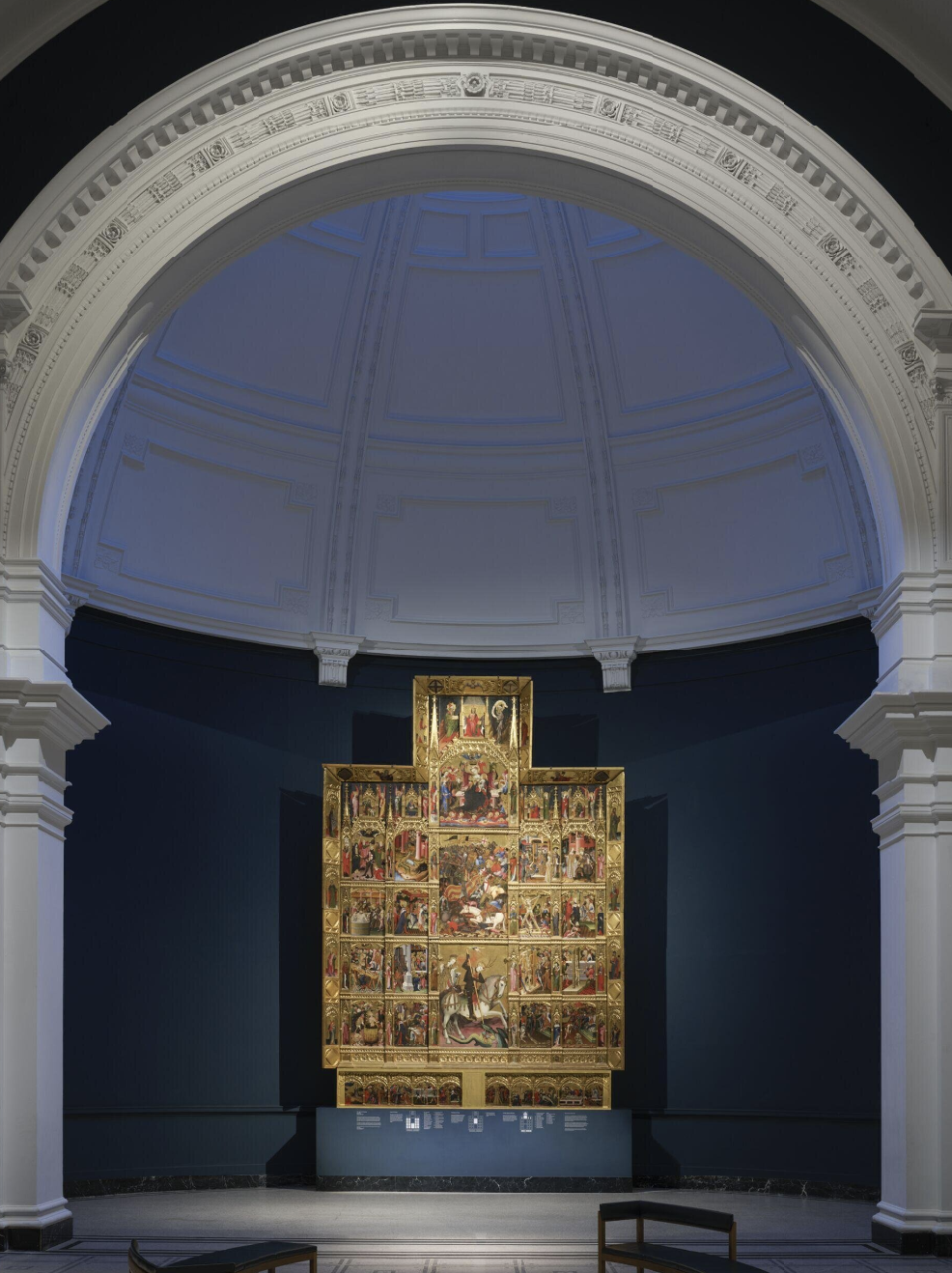 Altarpiece of St George, Marçal de Sas, Andrés  Master of the Centenar, V&A  