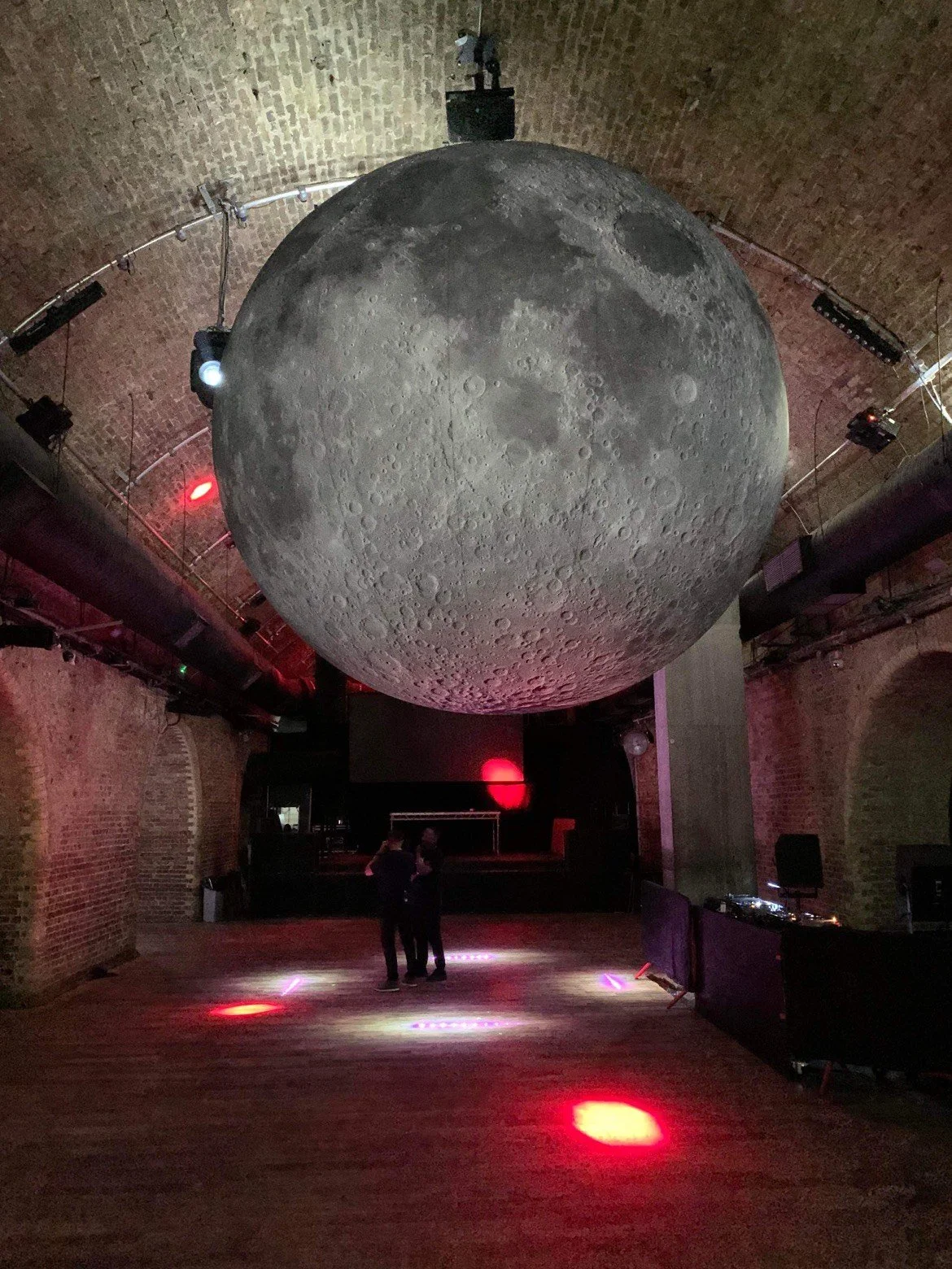 Inflatable Moon at Steel Yard London