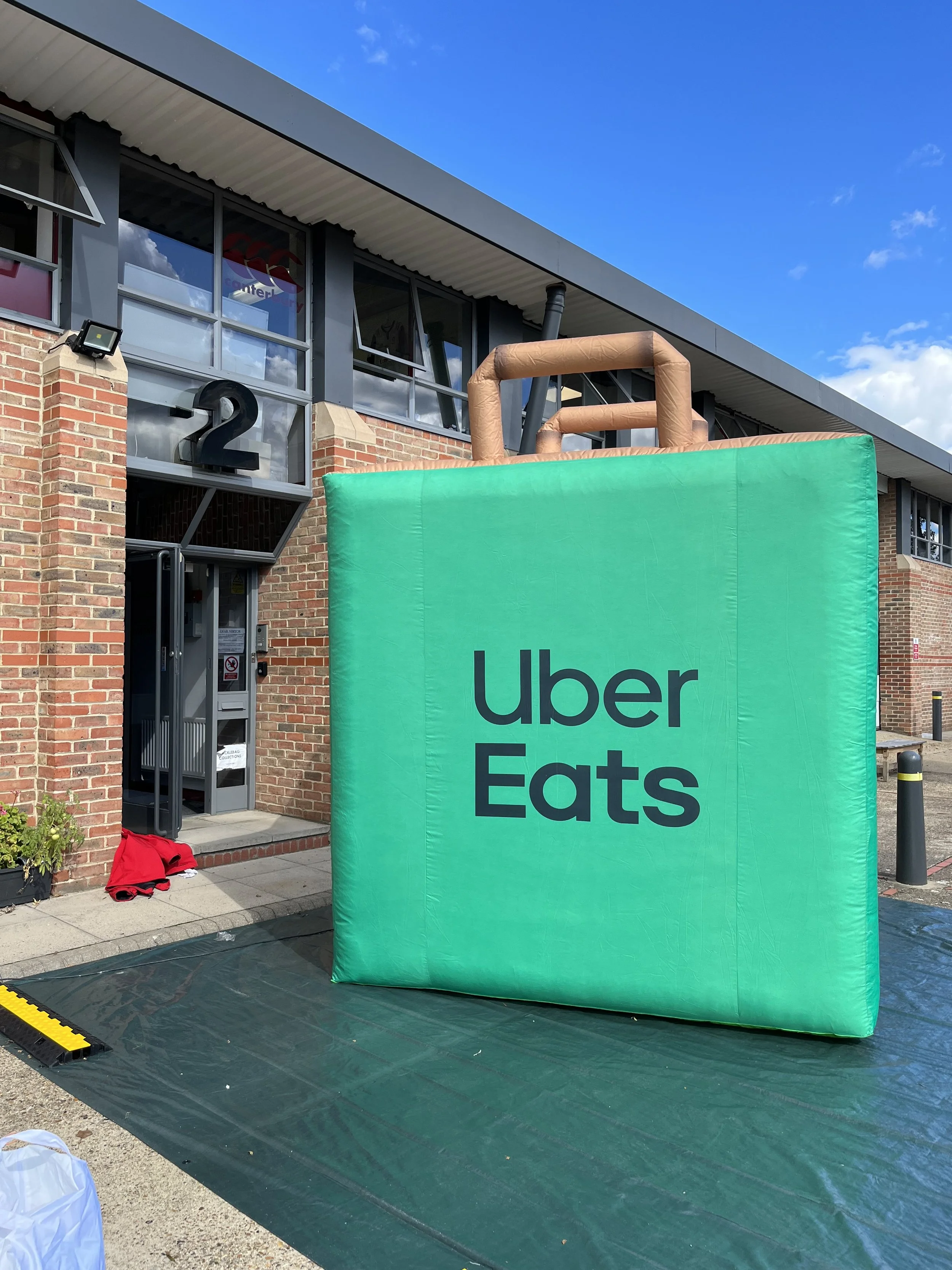 Inflatable Takeaway bags for Uber Eats