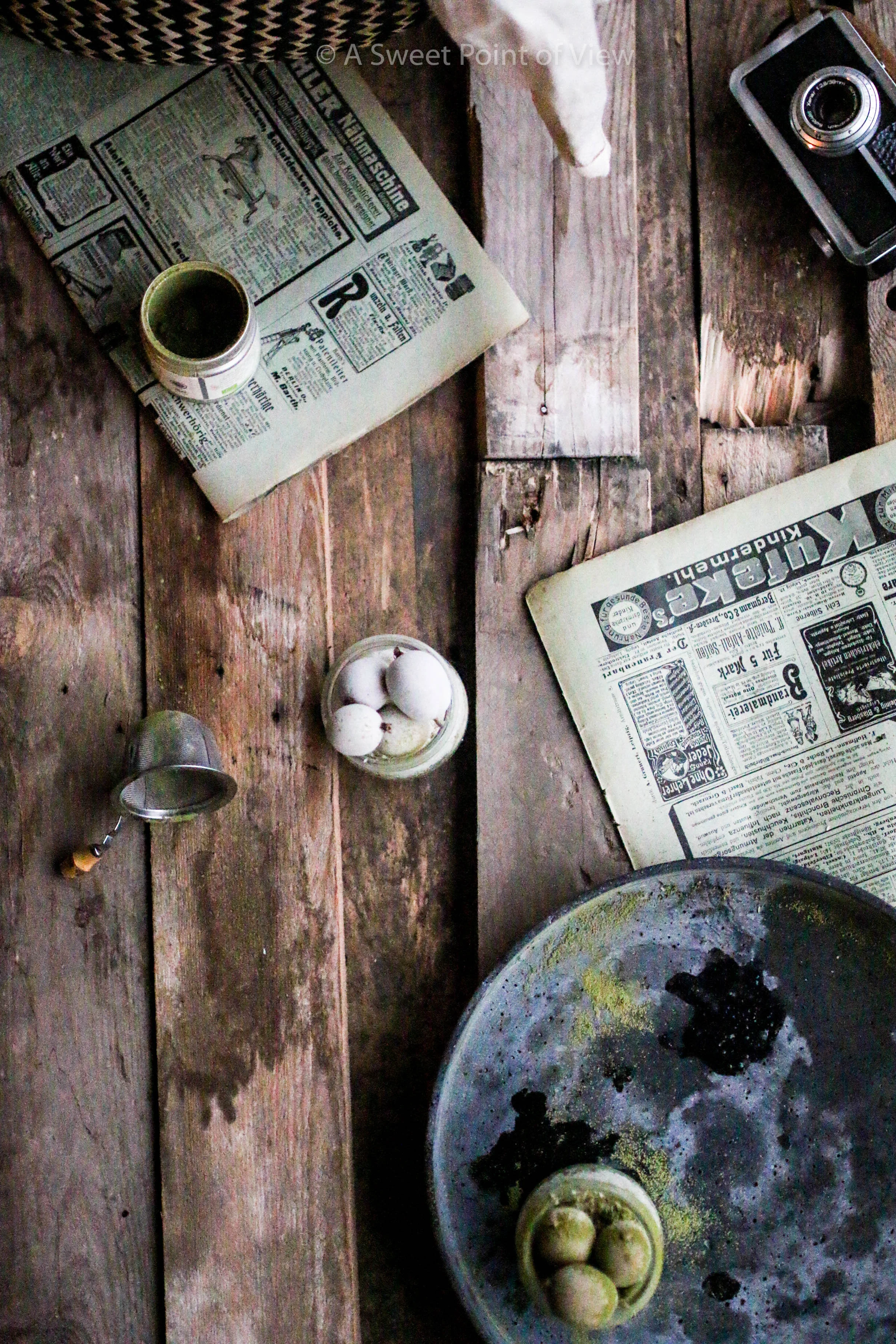 Frozen Gooseberries &amp; Matcha Coconut Overnight Pudding