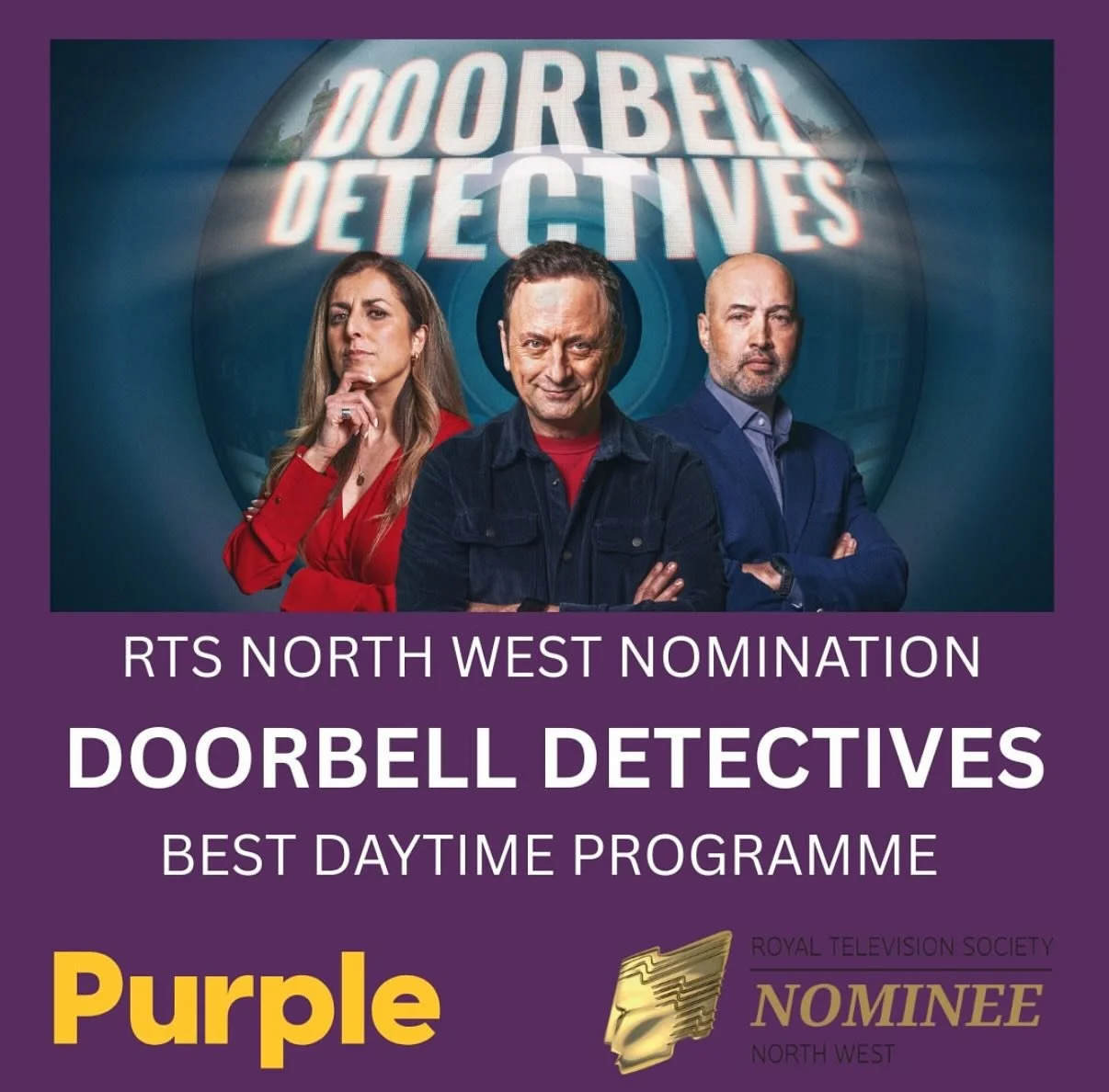 Hey! 
We got nominated for a thing! 
Power to the @purpleproductionsmcr! 
Never not an utter joy to work with the Purple people. And helping people take back control of their homes and neighbourhoods. Ave! 
X
@royaltelevisionsocietynw