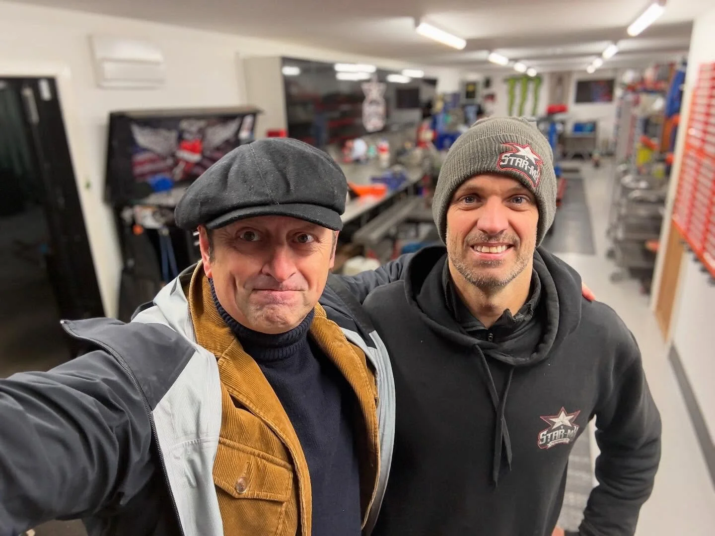 Thanks to Chris @ star-mx in Catterick for his generosity and love to allow us to use his spot as a staging post for @djsaracox and Jude on their epic challenge this morning. Without instant kindness like this, this thing just doesn&rsquo;t work. Str