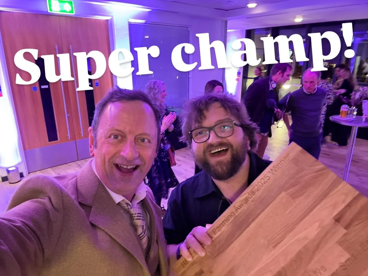 This guy. @beardedbard88 takes home the big ol&rsquo; @bbcfoodprog chopping board which means he&rsquo;s Food And Farming Awards&rsquo; street food, takeaway and small eatery of the year. He does this by making the Airport Cafe in Barra a must-see, m