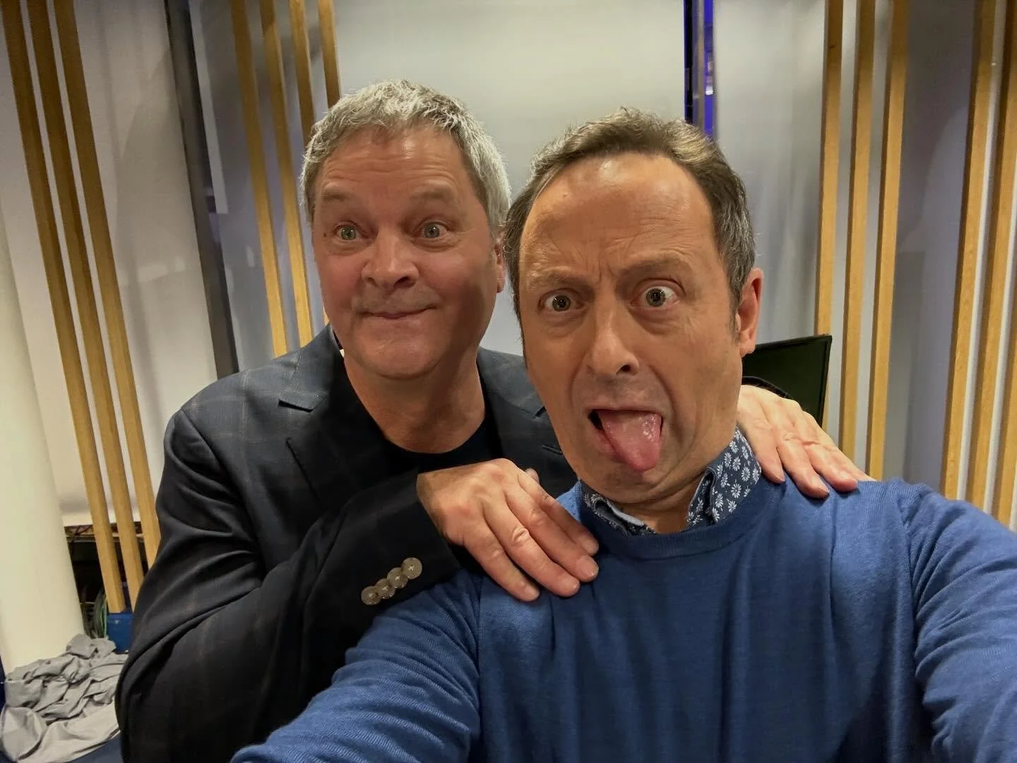 Quite the night on @bbctheoneshow last night. Old bud-buds @gethincjones @angellicabell and my comic hero #markheap who I have never not loved in anything he&rsquo;s done. #hellobrian. The loveliest chat with @dawnrfrench but then I didn&rsquo;t get 