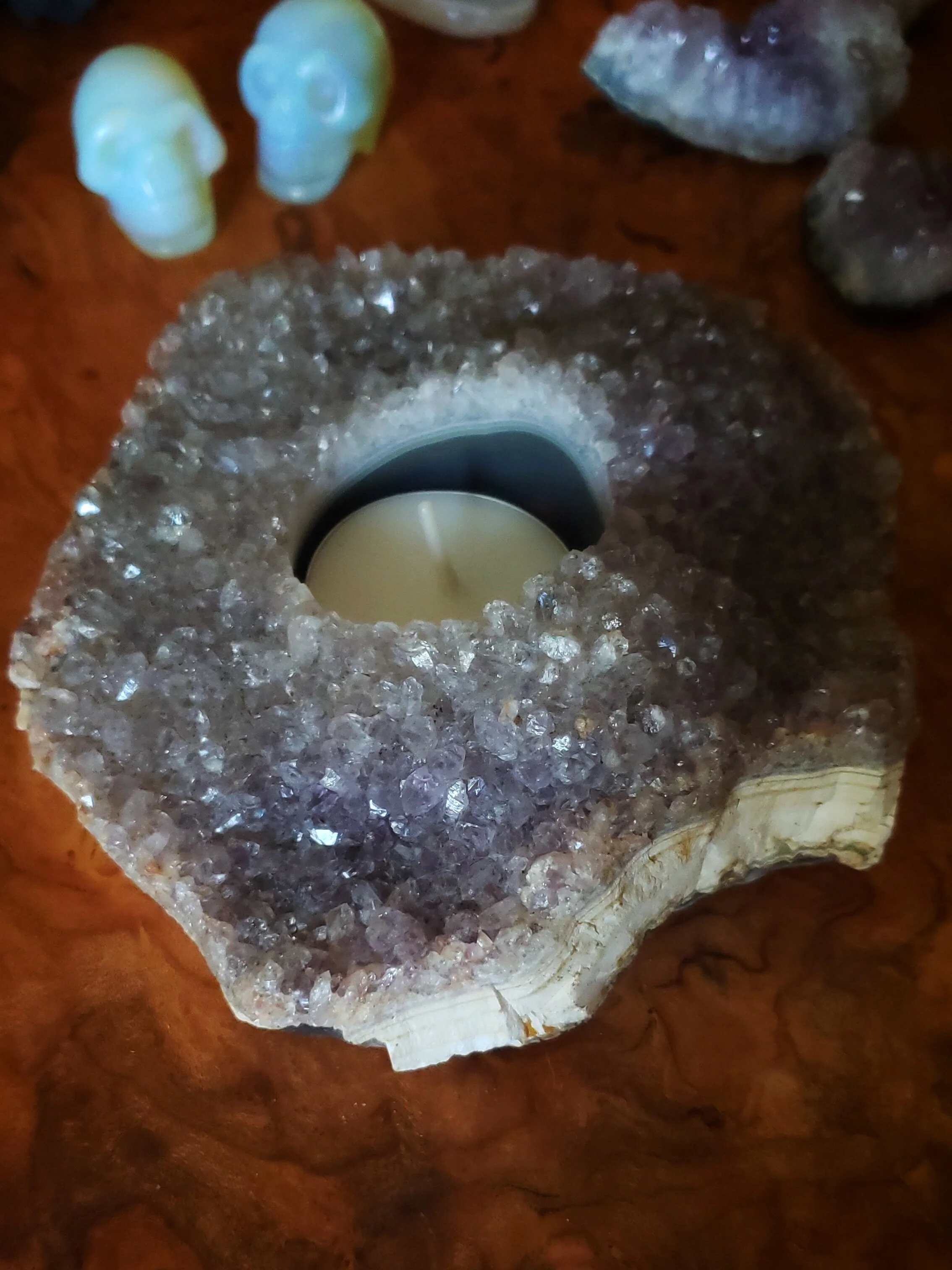 Amethyst Tealight Holder