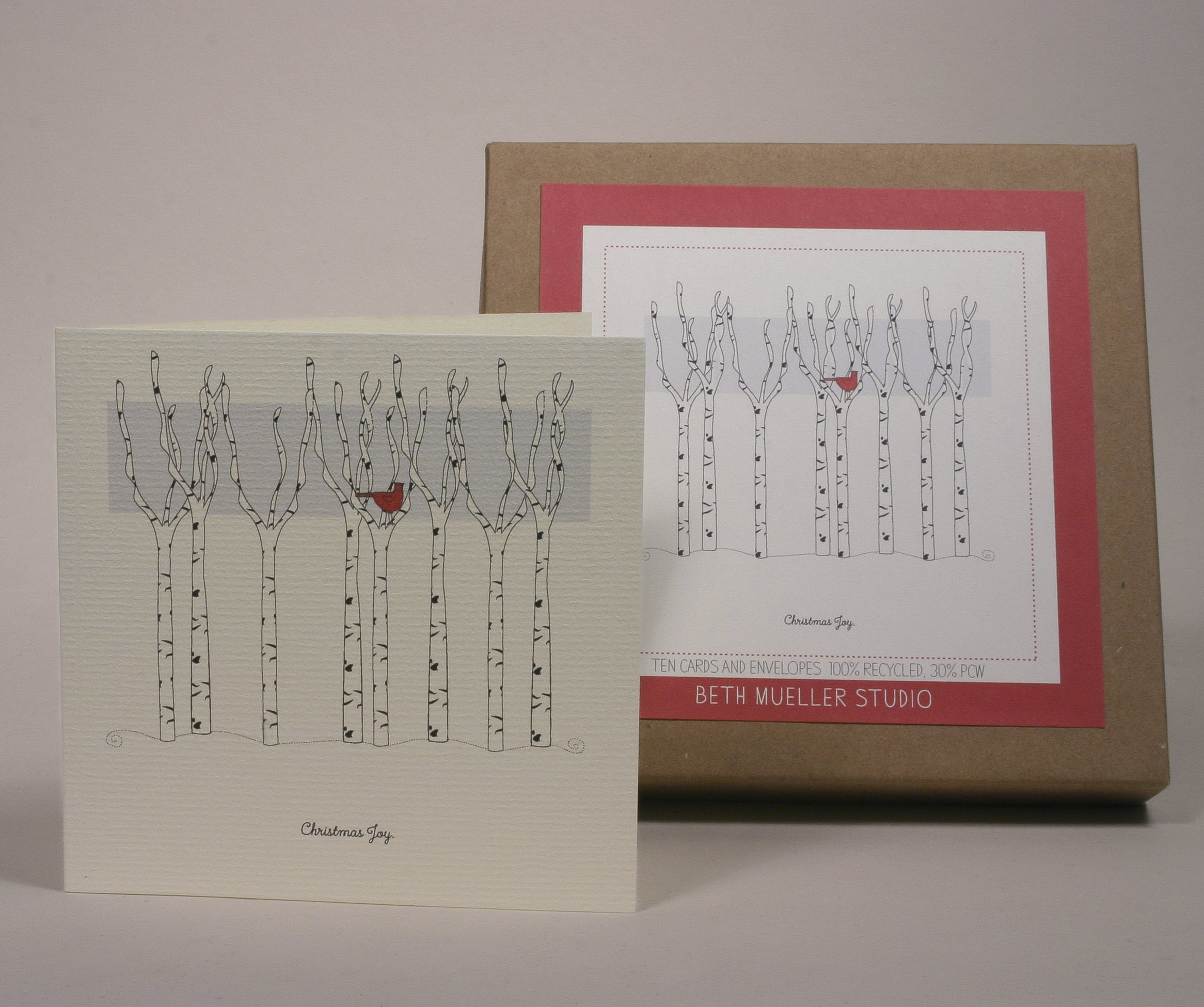 boxed square holiday cards