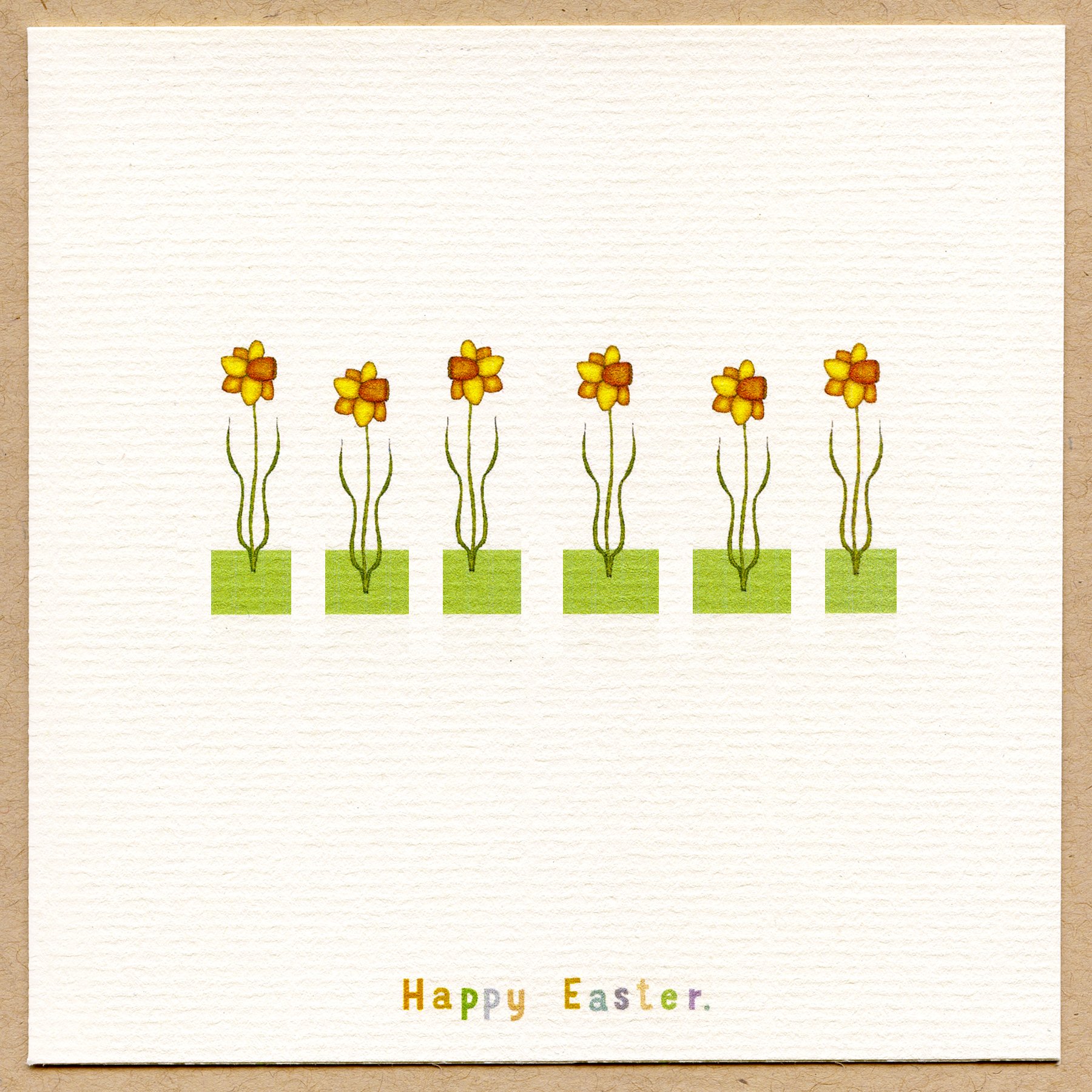 daffodil Easter greetings.