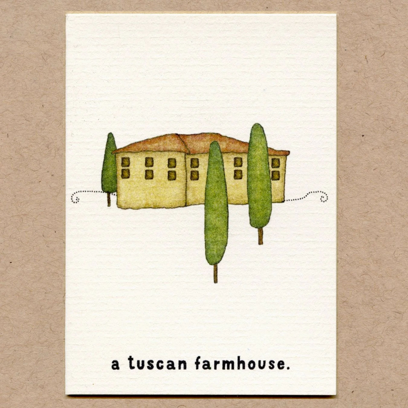 a tuscan farmhouse.