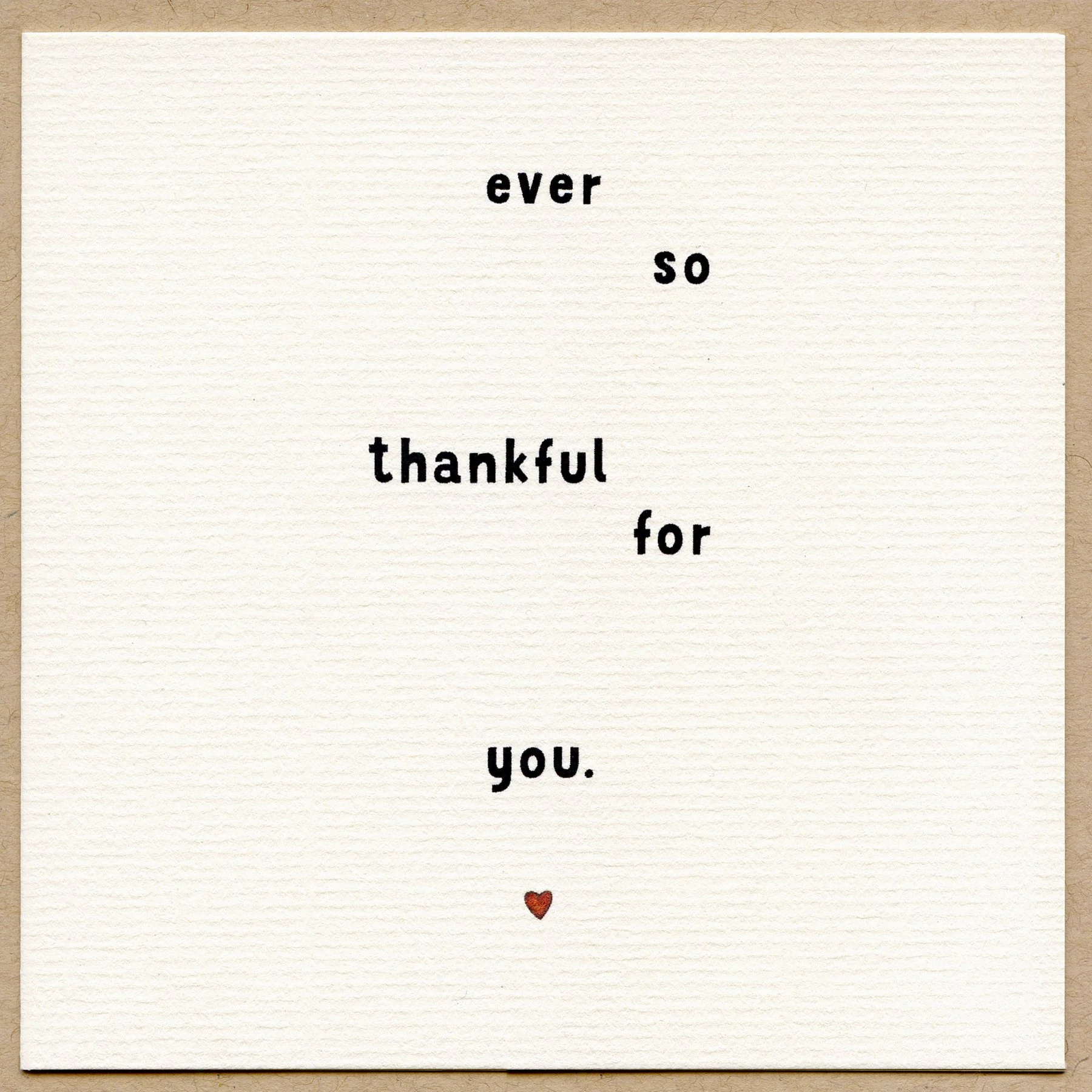 ever so thankful.