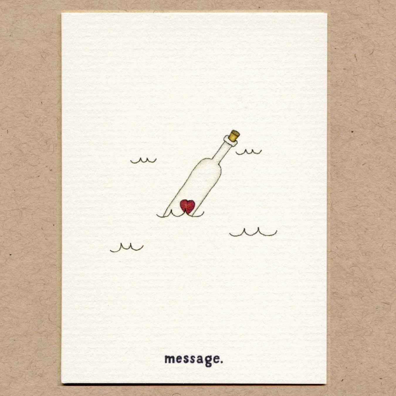 message in a bottle.