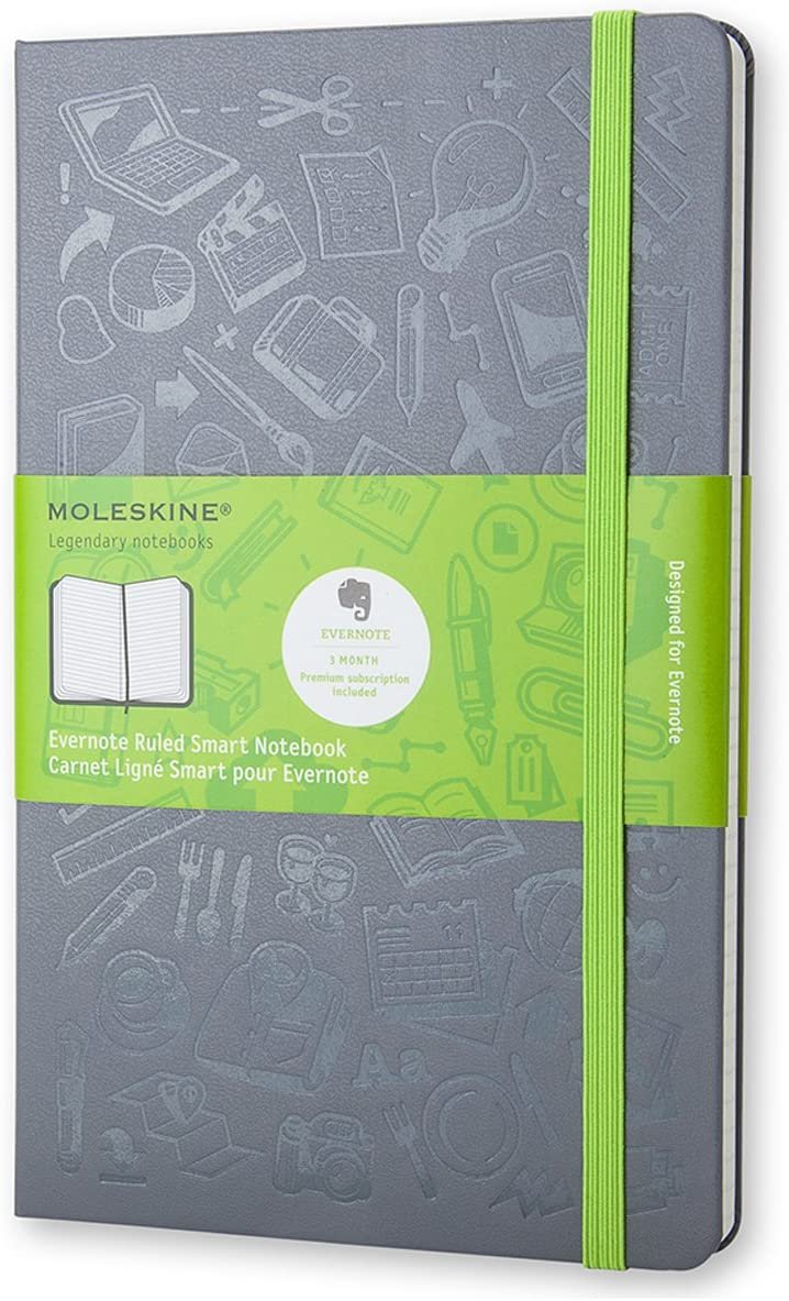 Moleskine Notebook in grey with Evernote capability