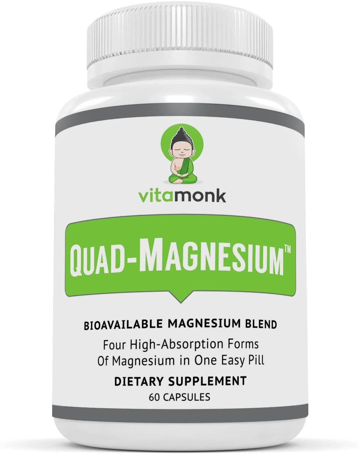 Vitamonk Quad-Magnesium pill bottle.