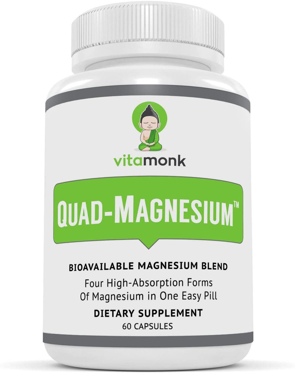 Vitamonk Quad-Magnesium pill bottle.