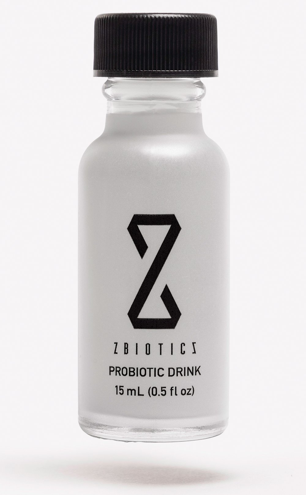 Zibiotics in a small glass bottle
