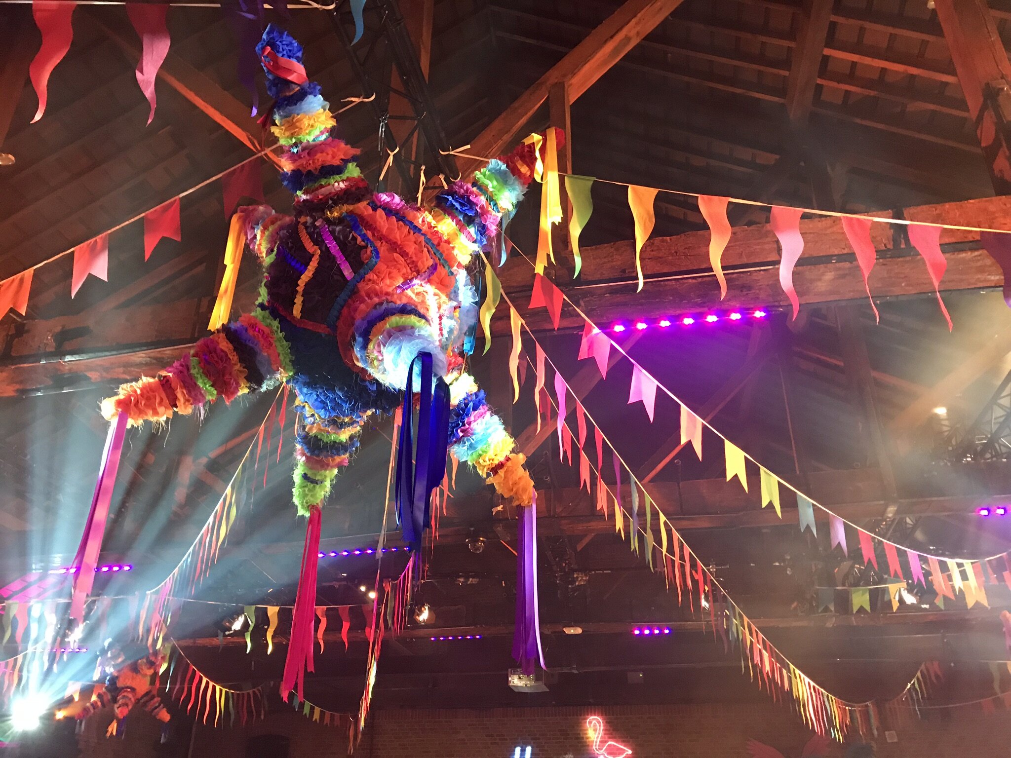 Custom made ceiling installations for a gala dinner