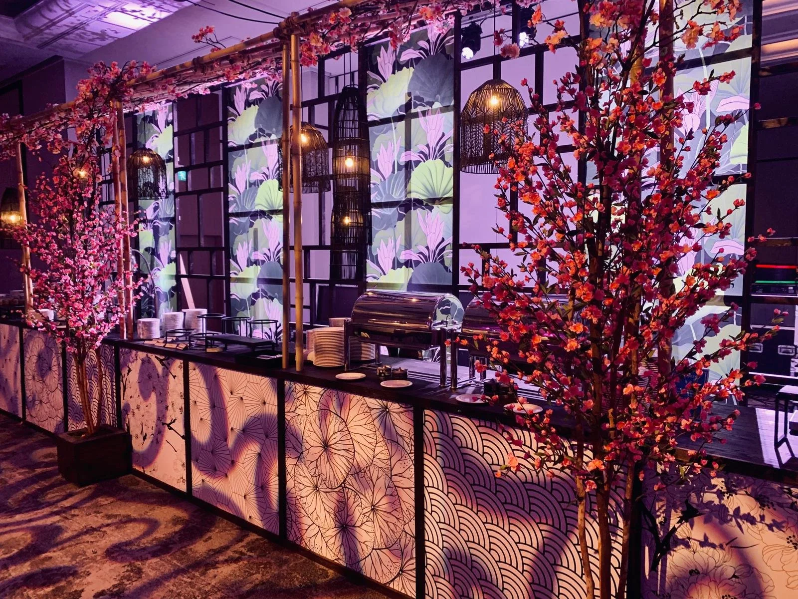 Custom food staton with bespoke graphic and fabric printing