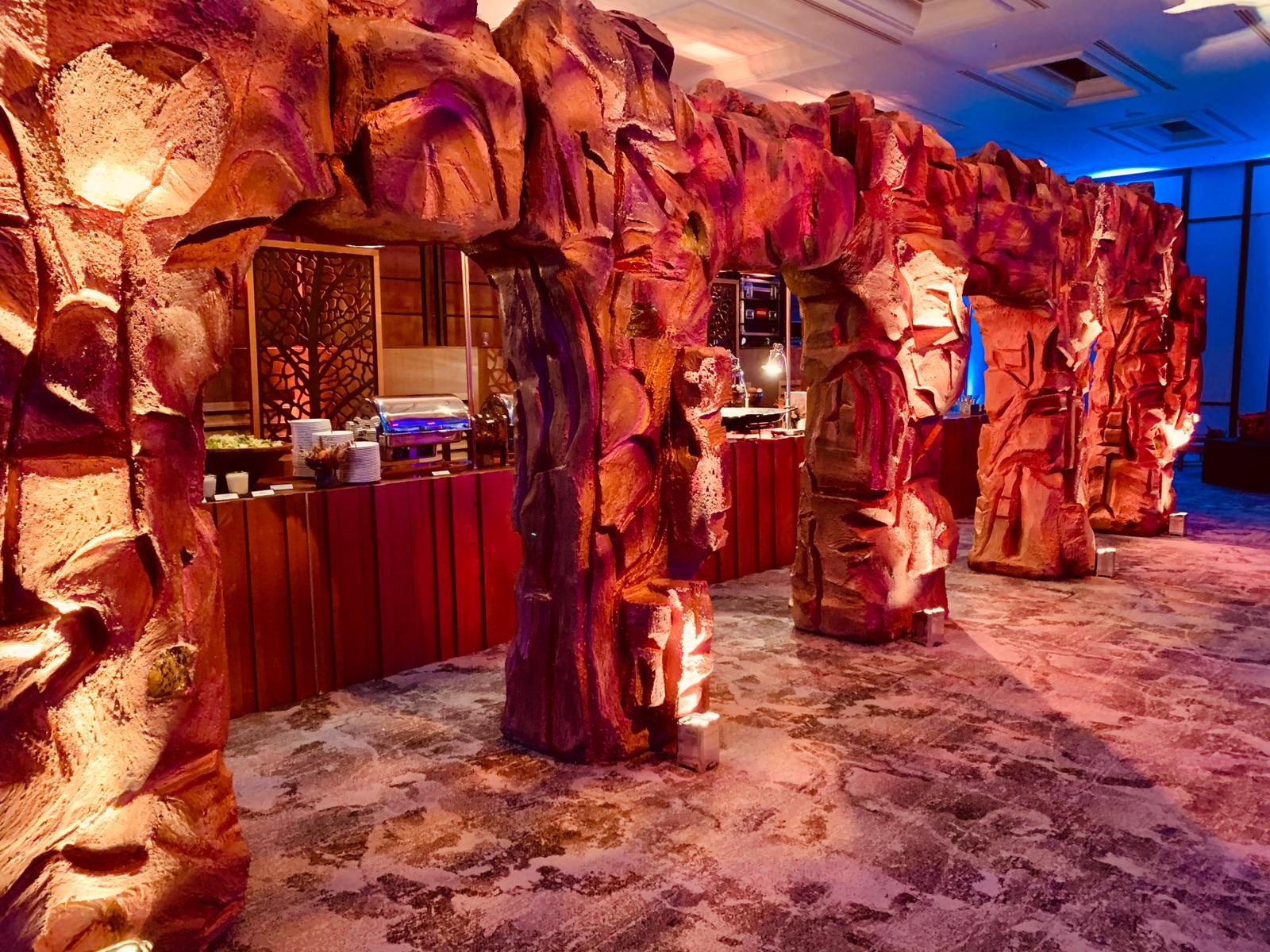 Custom Design for a food station for  a corporate networking event