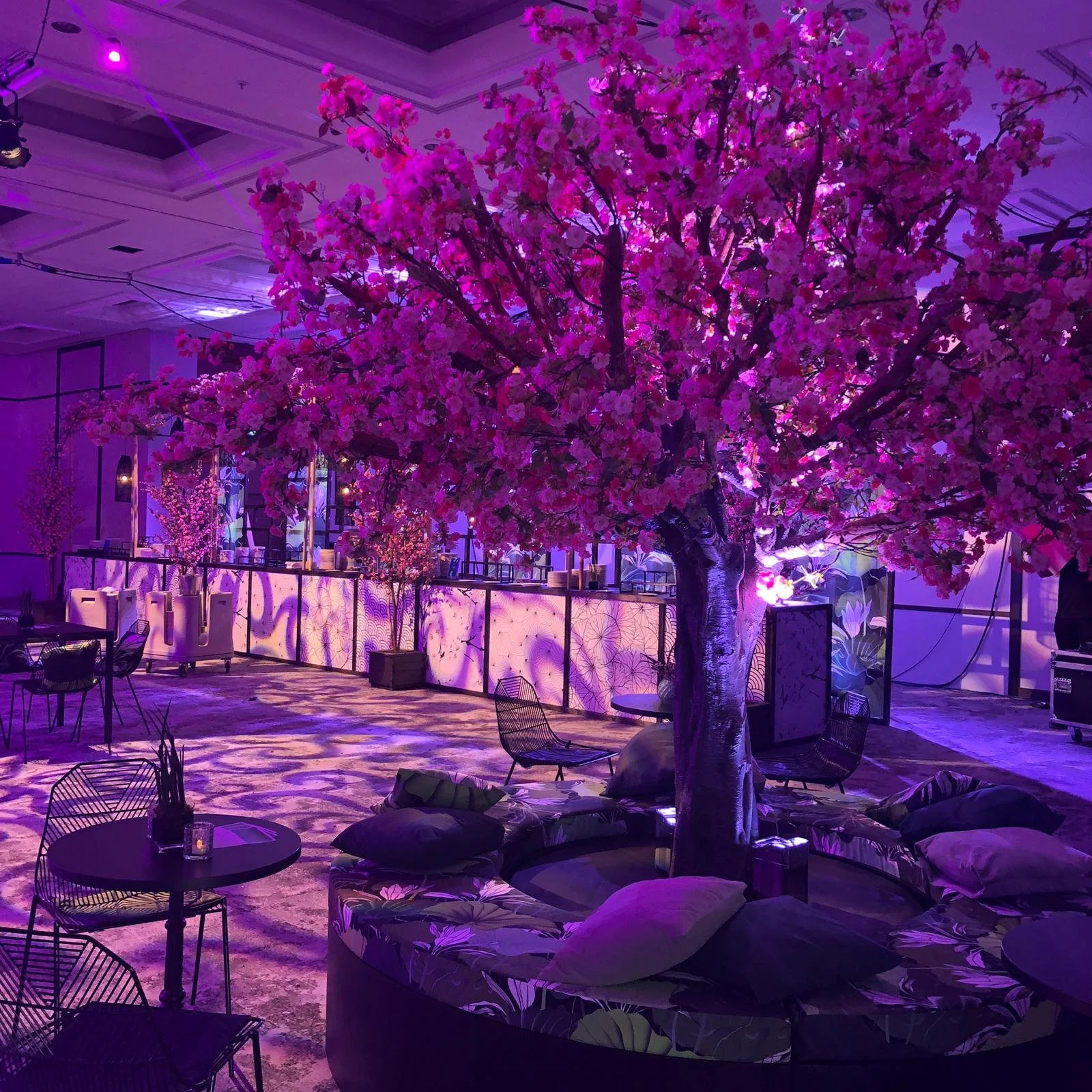 Bespoke floristry for a corporate networking event