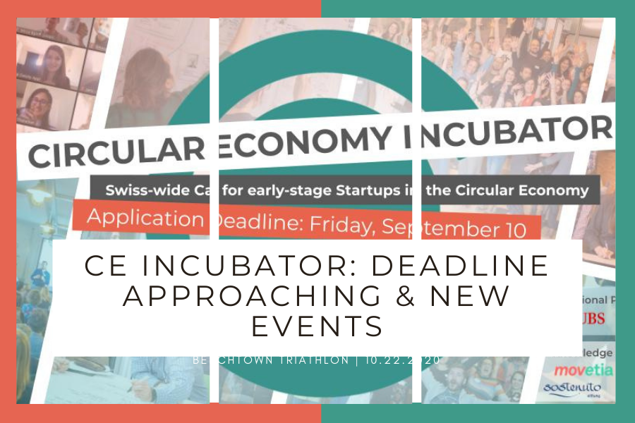 CE Incubator: Deadline approaching &amp; new events