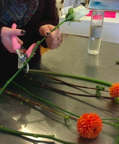 Cut stems on an angle