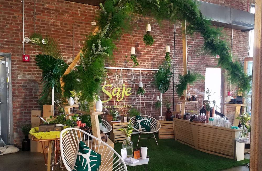 Saje Natural Wellness Create + Cultivate Installation
