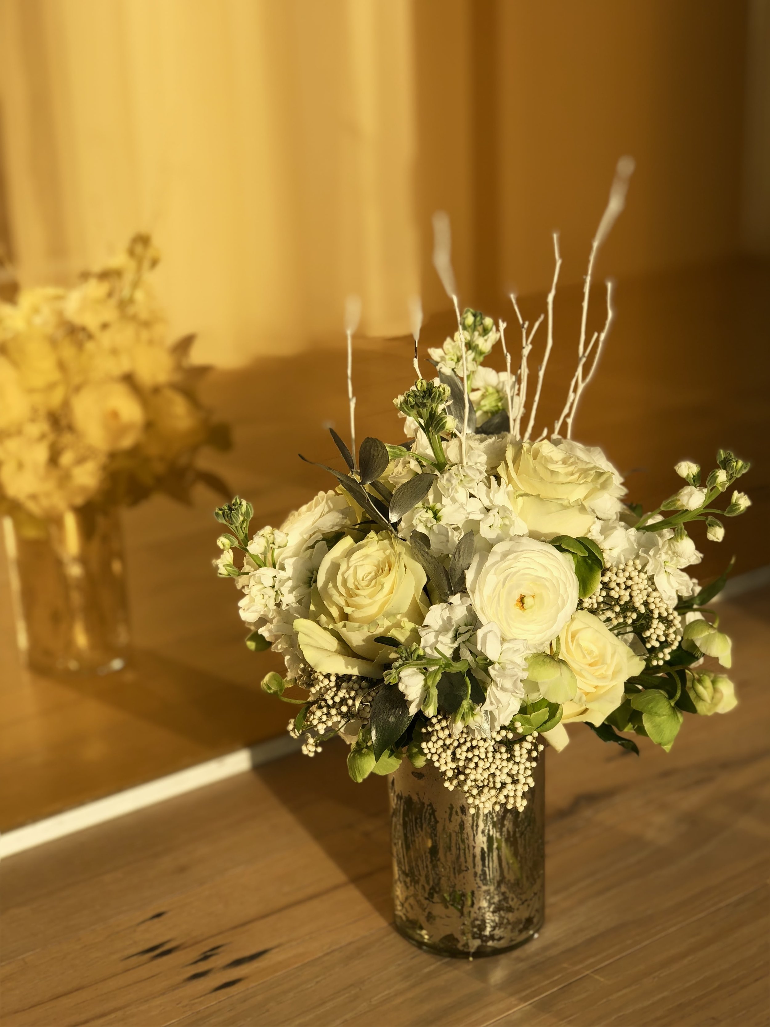 White And Cream Arrangements- B Floral