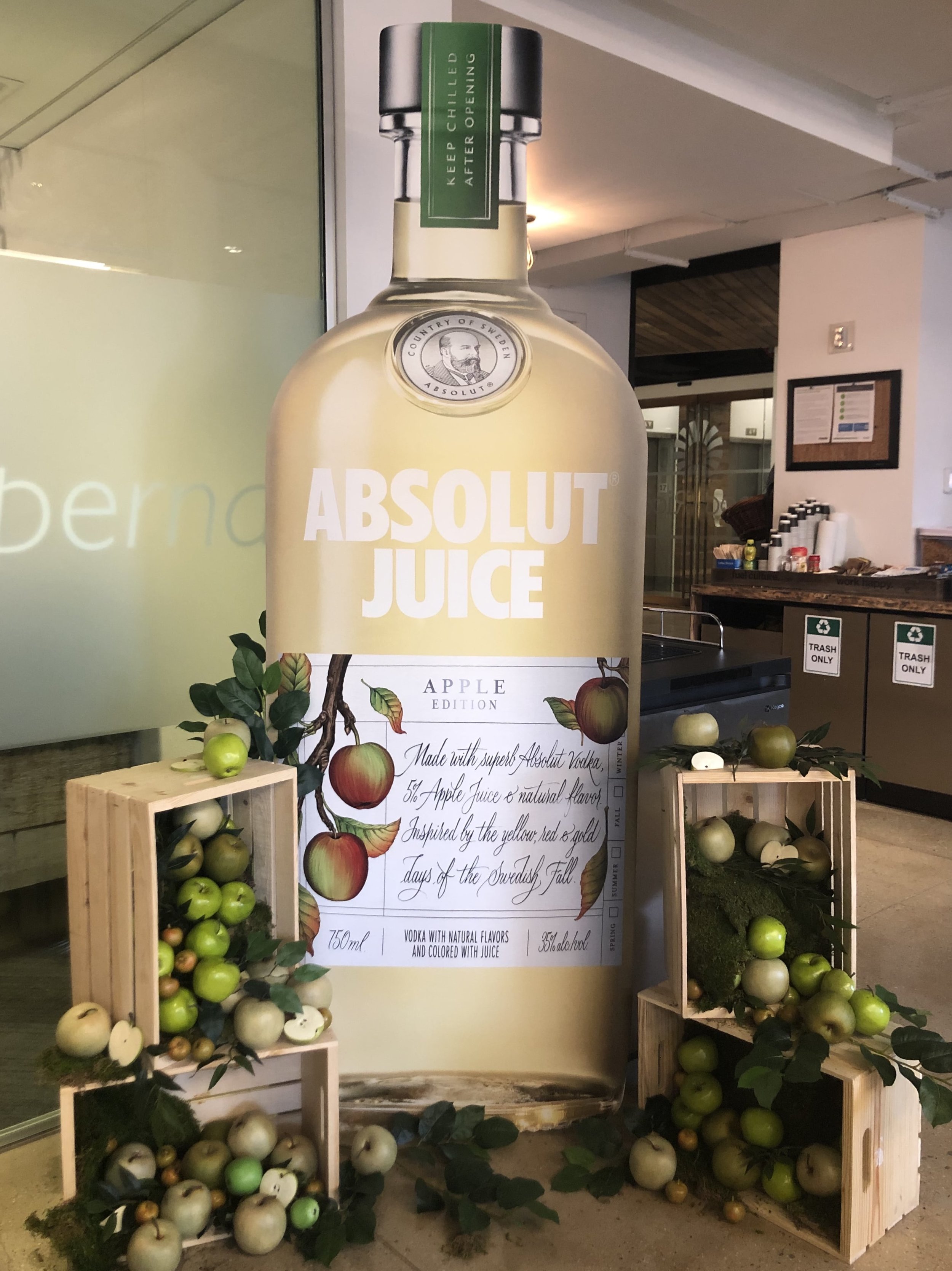 Absolut Juice Display Stand- B Floral