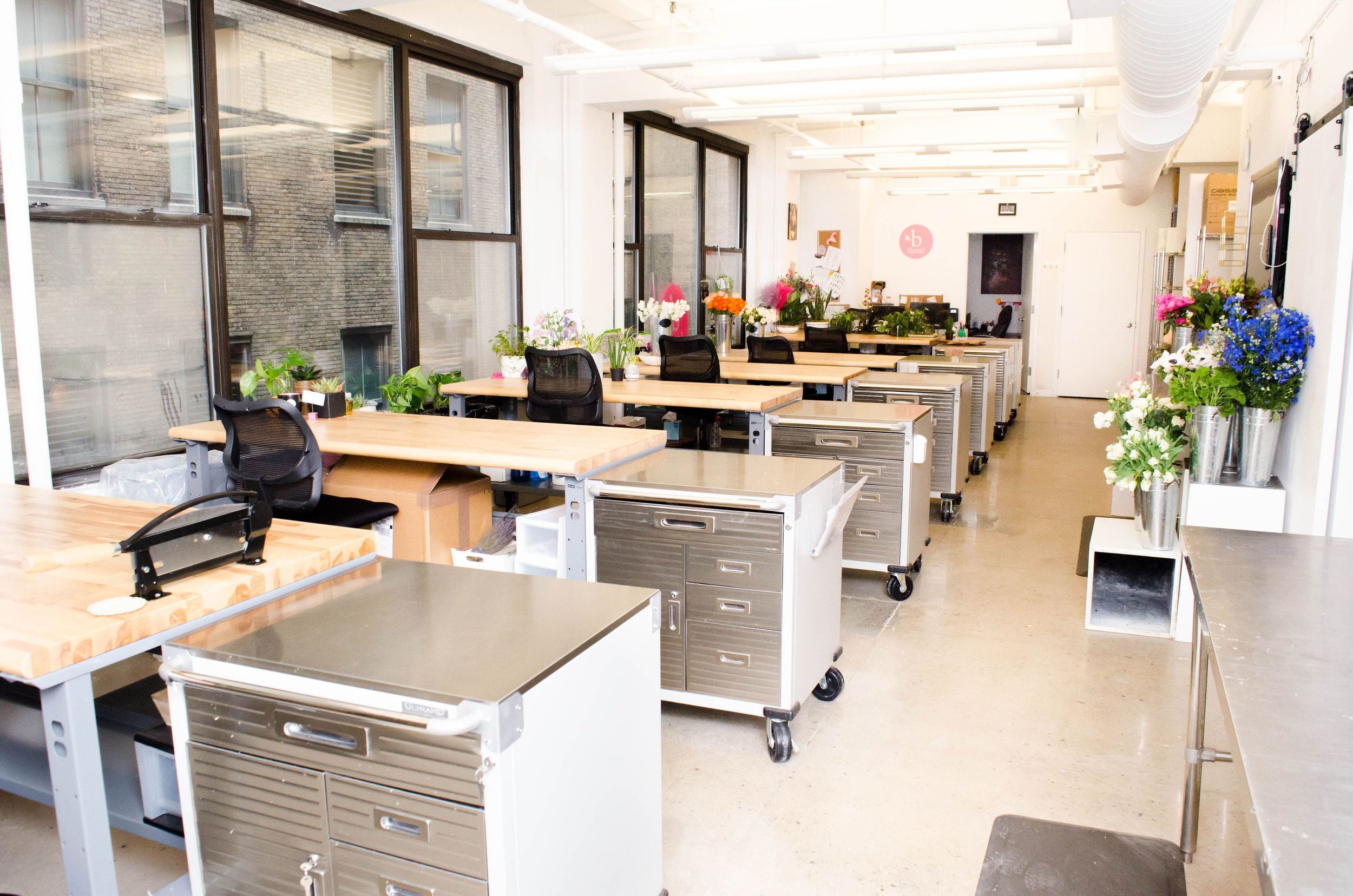 NEW - OFFICE - SPACE - MANHATTAN - COOL - OPEN - DESIGN - STUDIO - B FLORAL