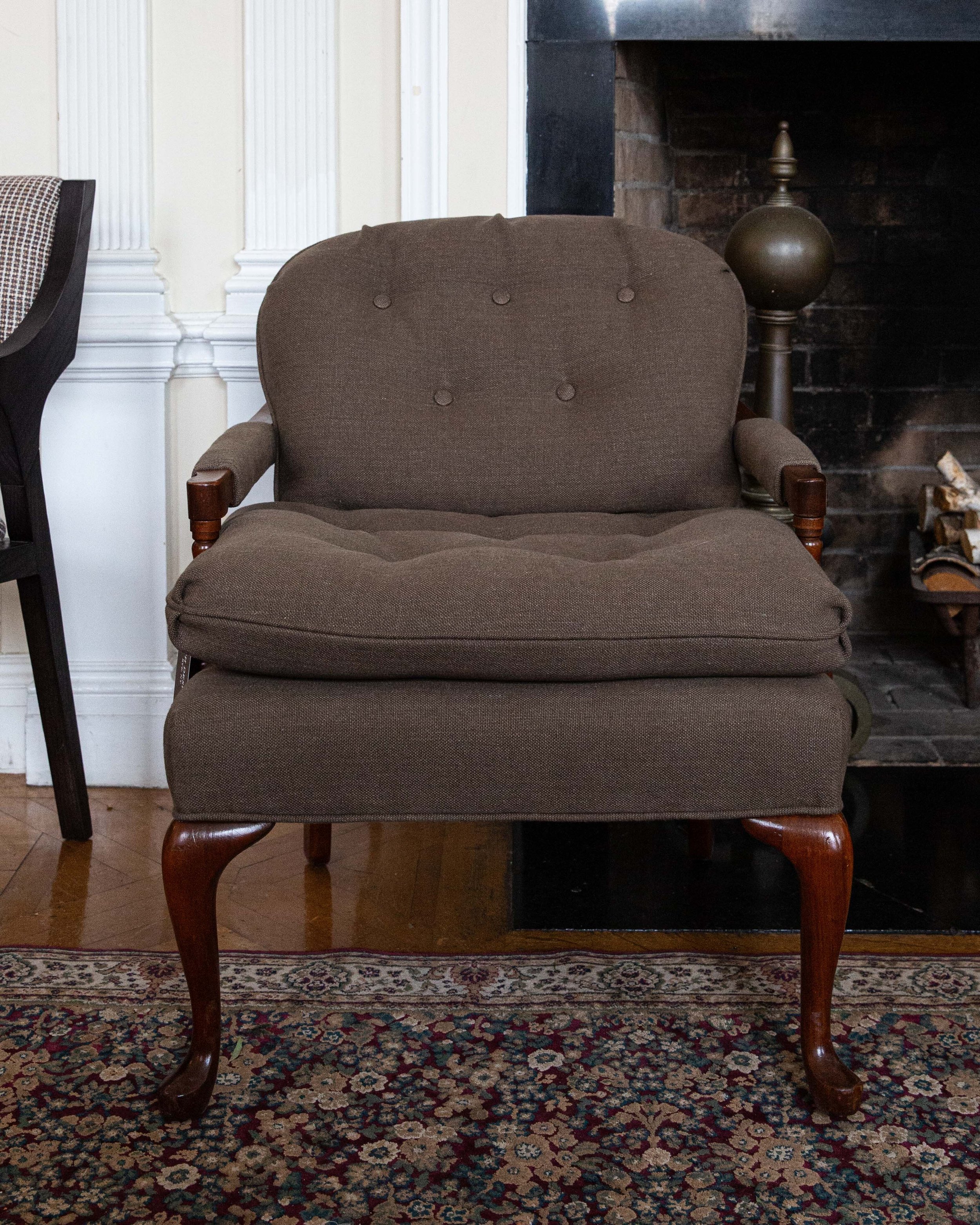 Linen Club Chair