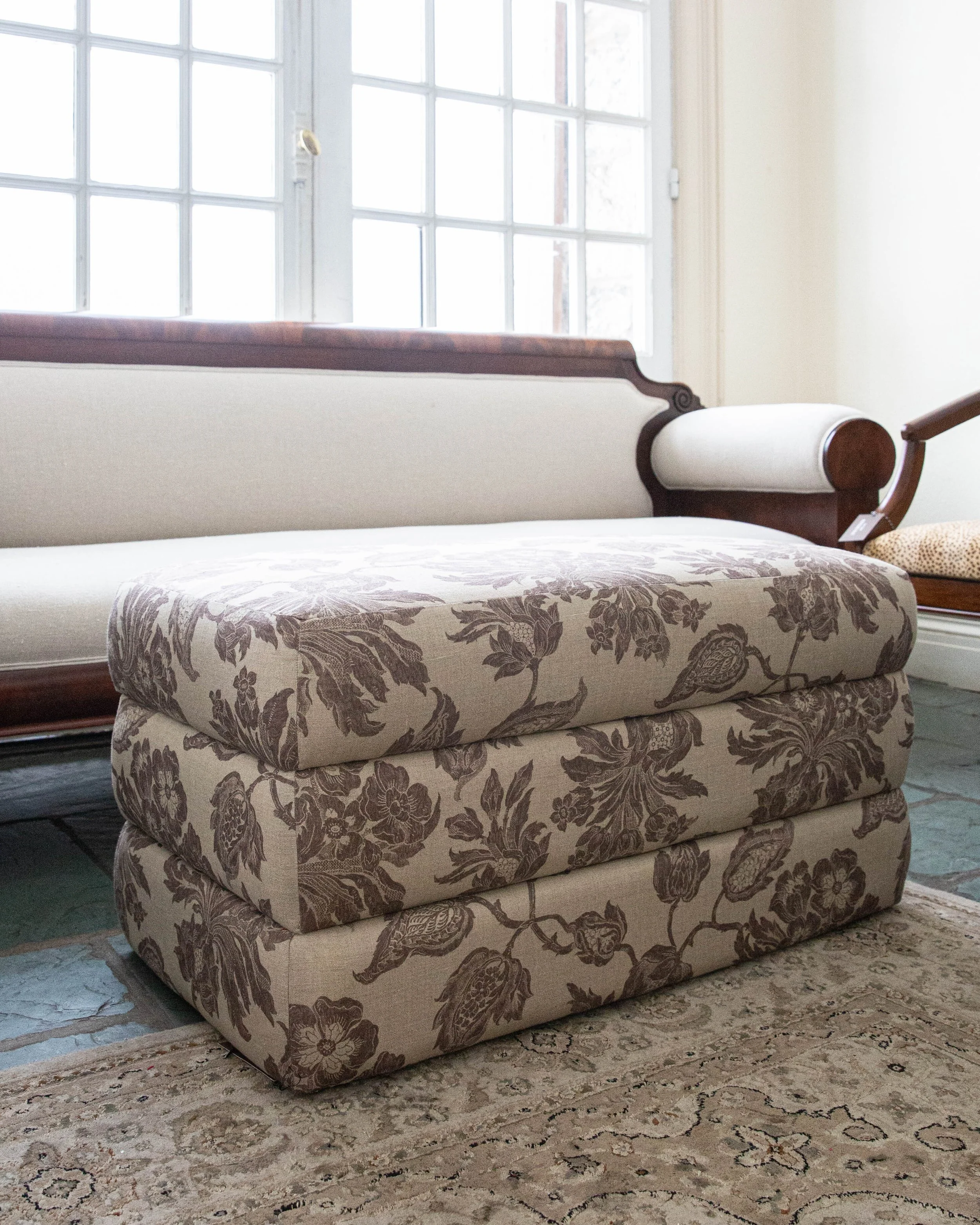 Stacked Ottoman Bench