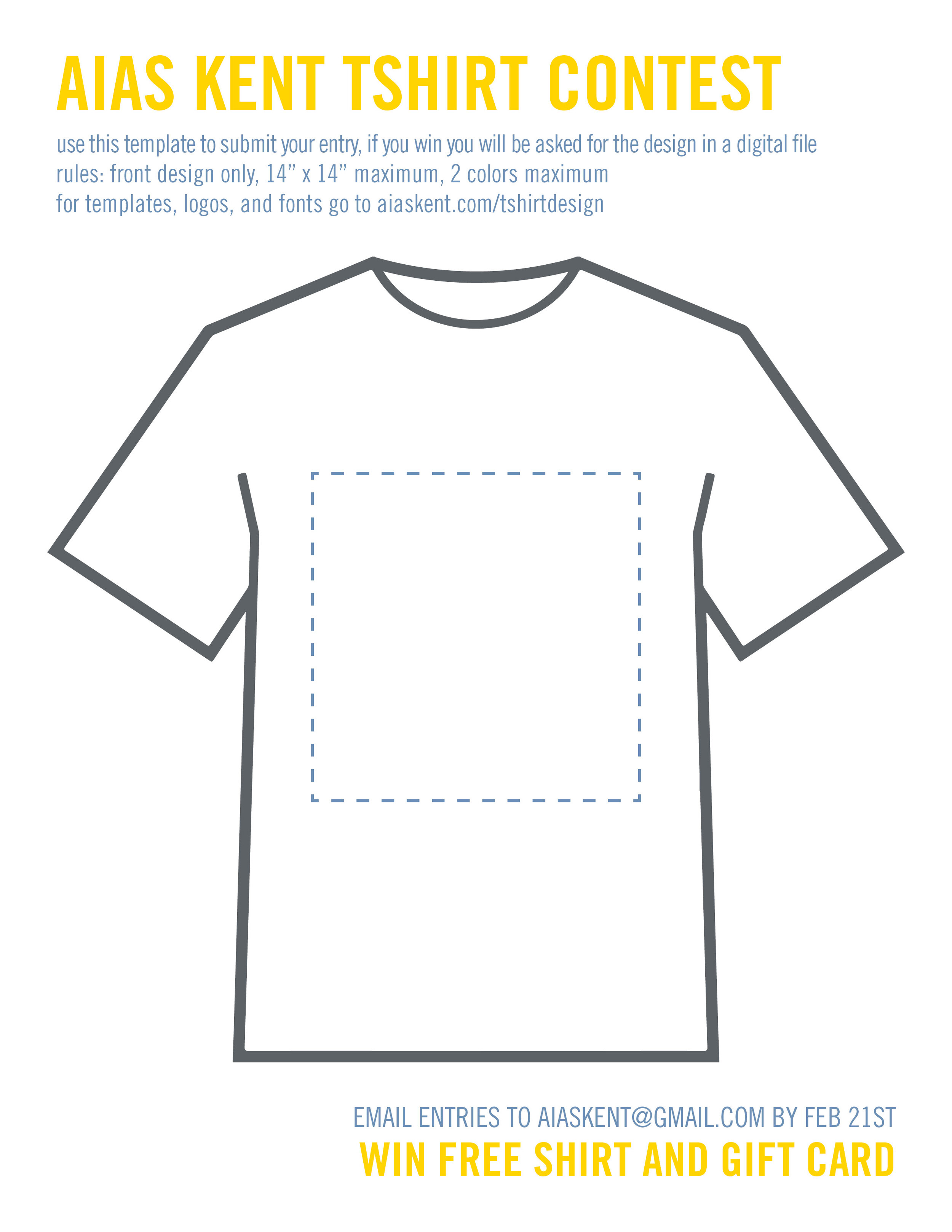 T Shirt Design Contest Template