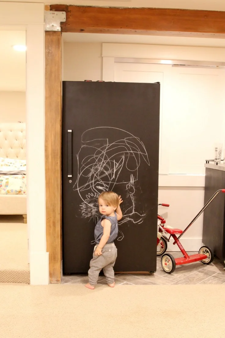 A Classic Chalkboard Freezer DIY