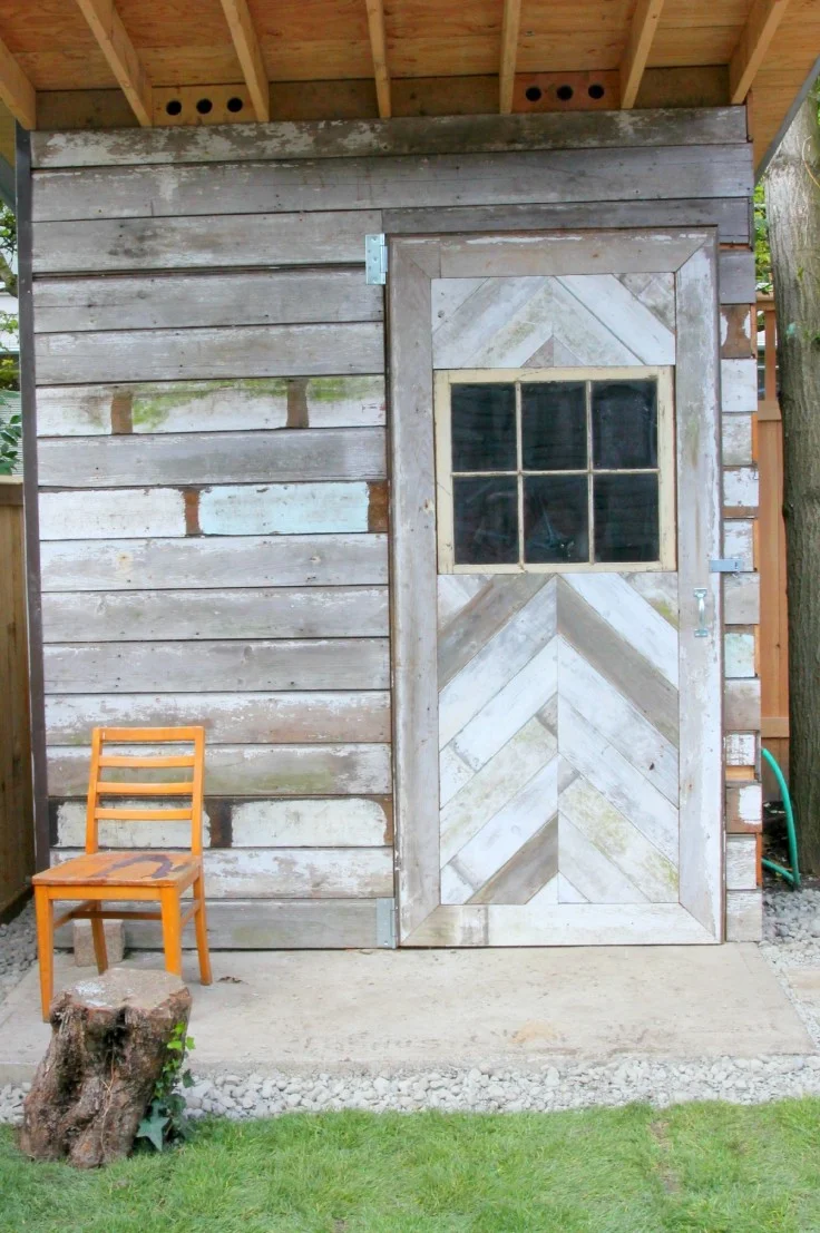 A Reclaimed-Wood Shed