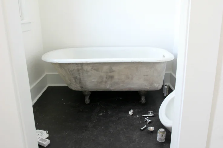 Our Tiny Master Bathroom: Progress