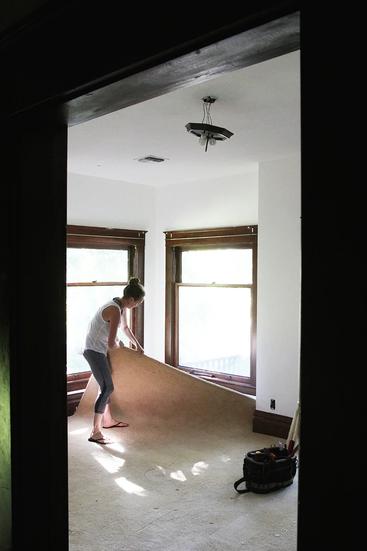 The Farmhouse | Pulling Up Carpets