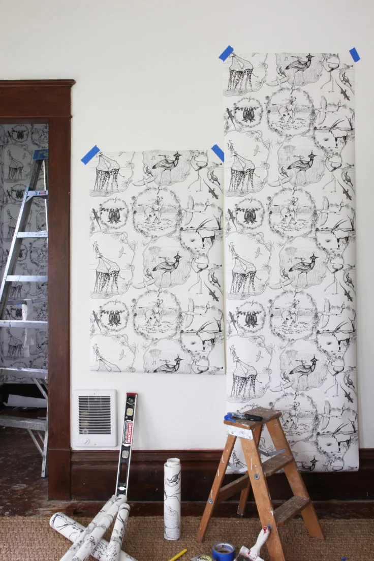 The Farmhouse | Wallpapering the Baby Nook