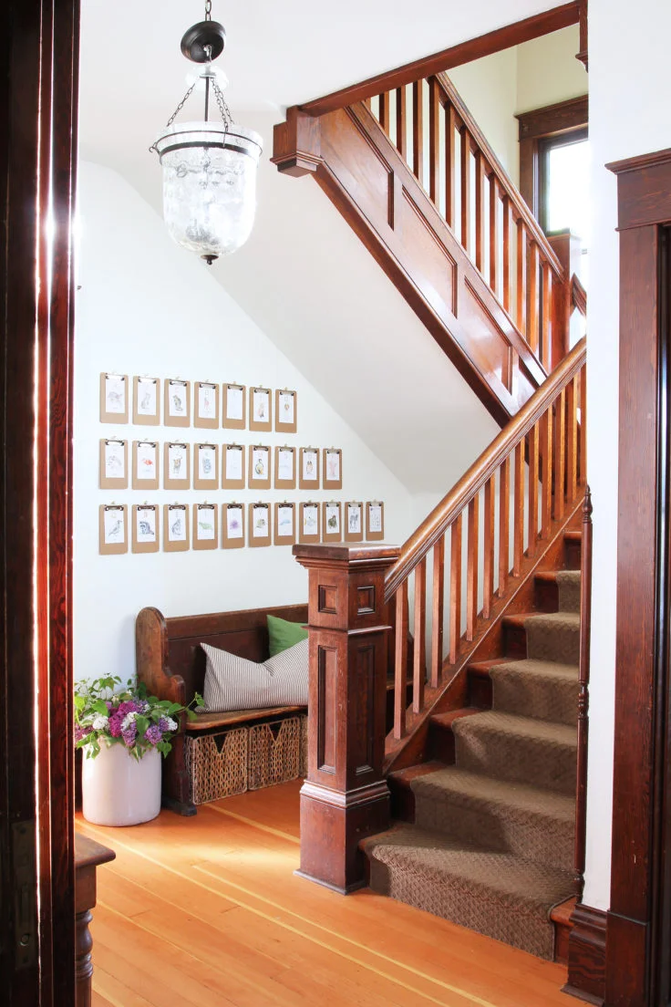Farmhouse Entryway // the Kids' Alphabet Wall