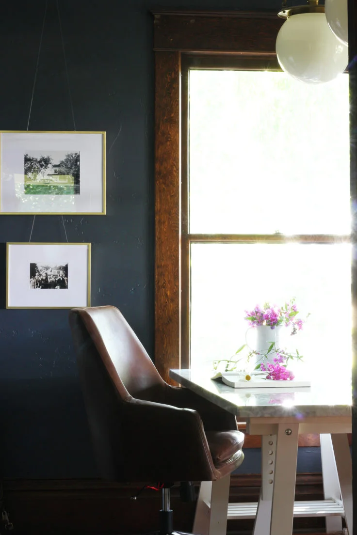 Farmhouse Office // Chair + Trestle Desk Pairings