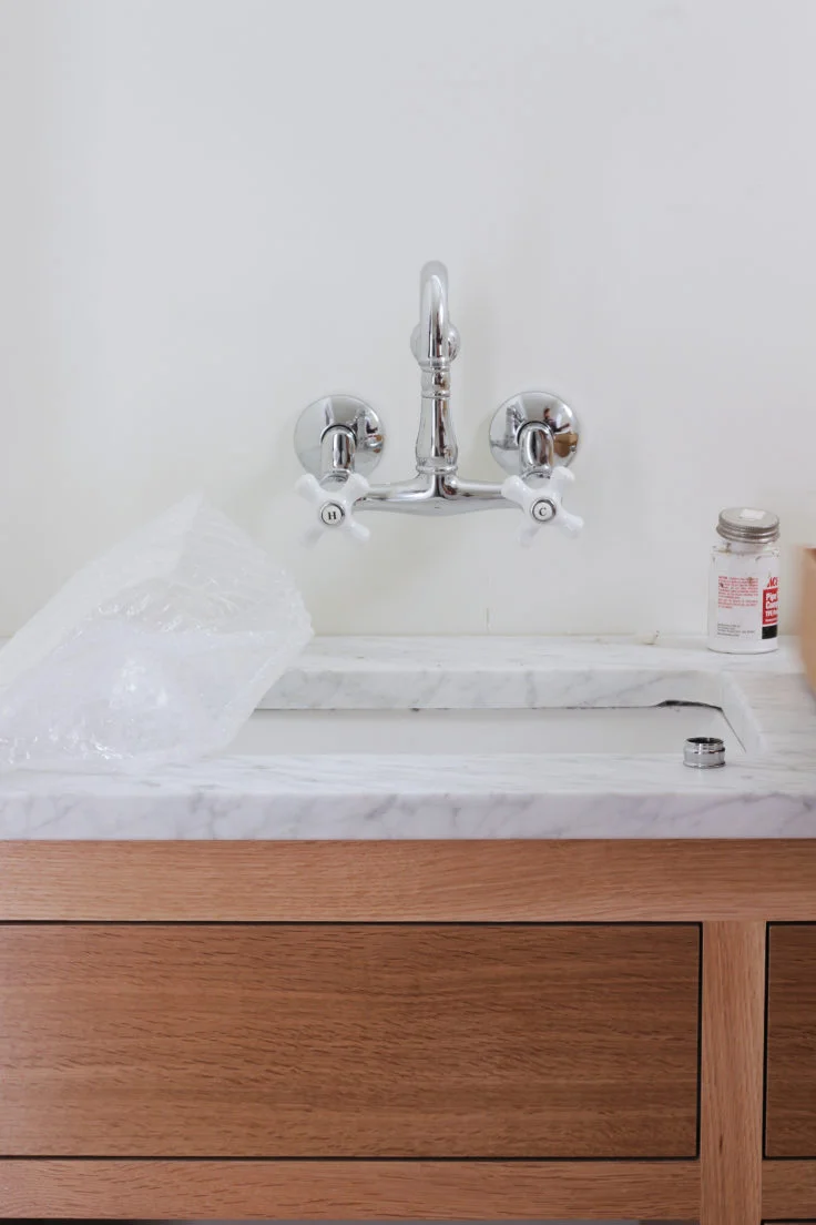 Porch House Master Suite // DIY Marble Vanity Top & Other Finishes (ORC Week 5)