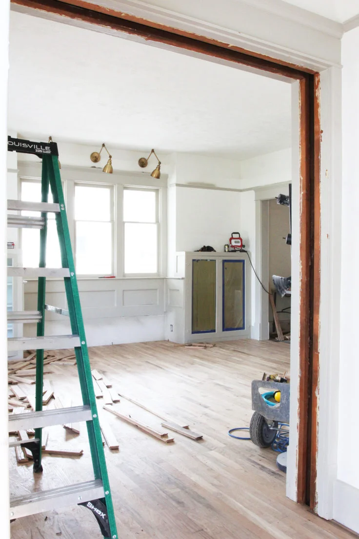 Porch House // Lessons Learned from Finishing the Hardwood Floors Ourselves