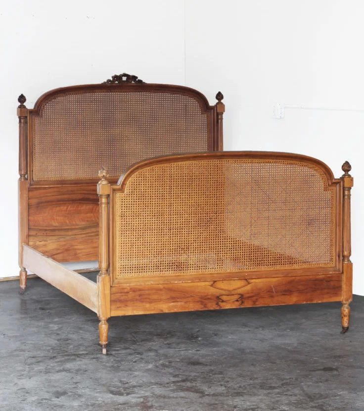 Vintage Find // Cane Bed Frame