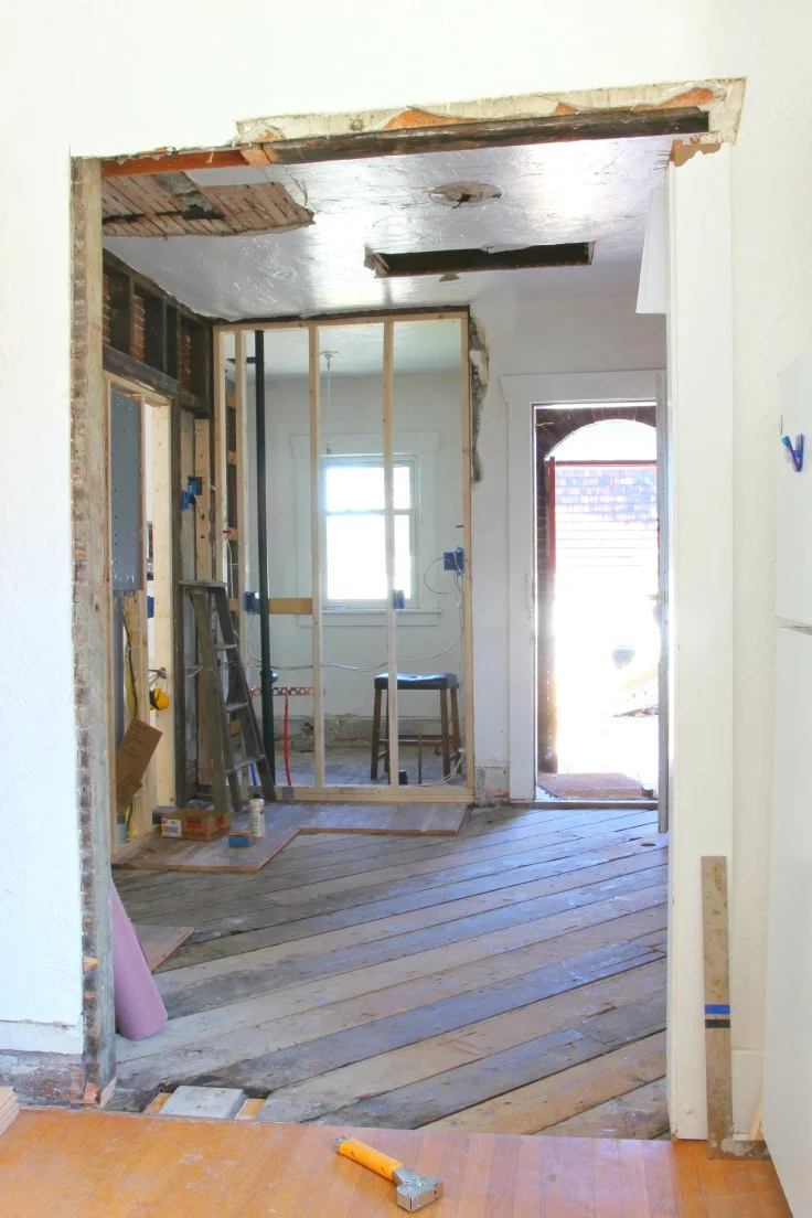 THe Grit and Polish - Hardwood Install Before