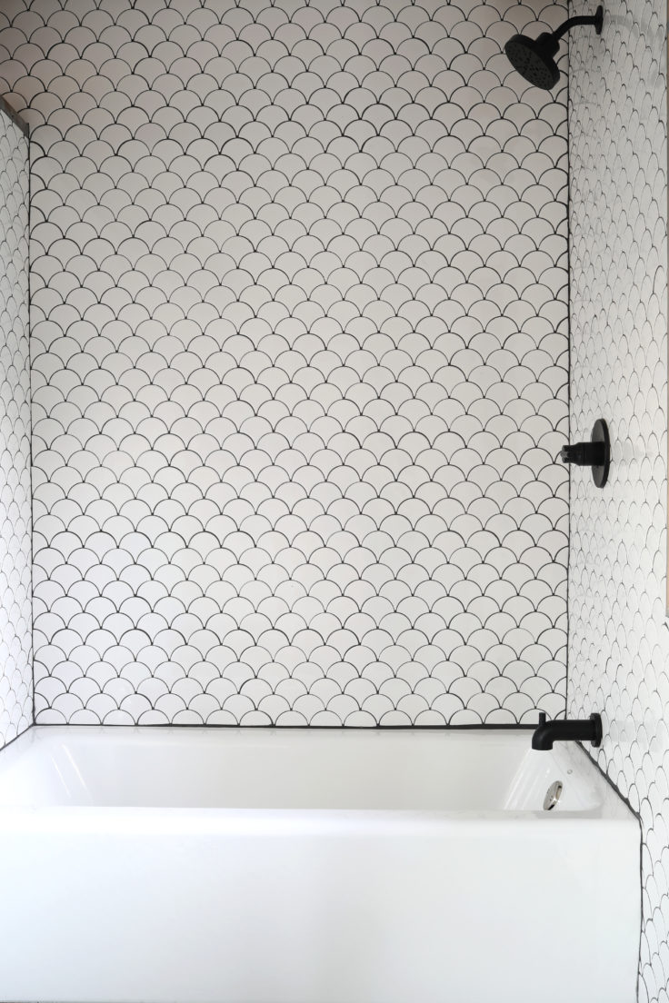 Diy Tutorial How To Install A Tiled Shower Surround The Grit And Polish - How To Tile Bathroom Wall Around Tub