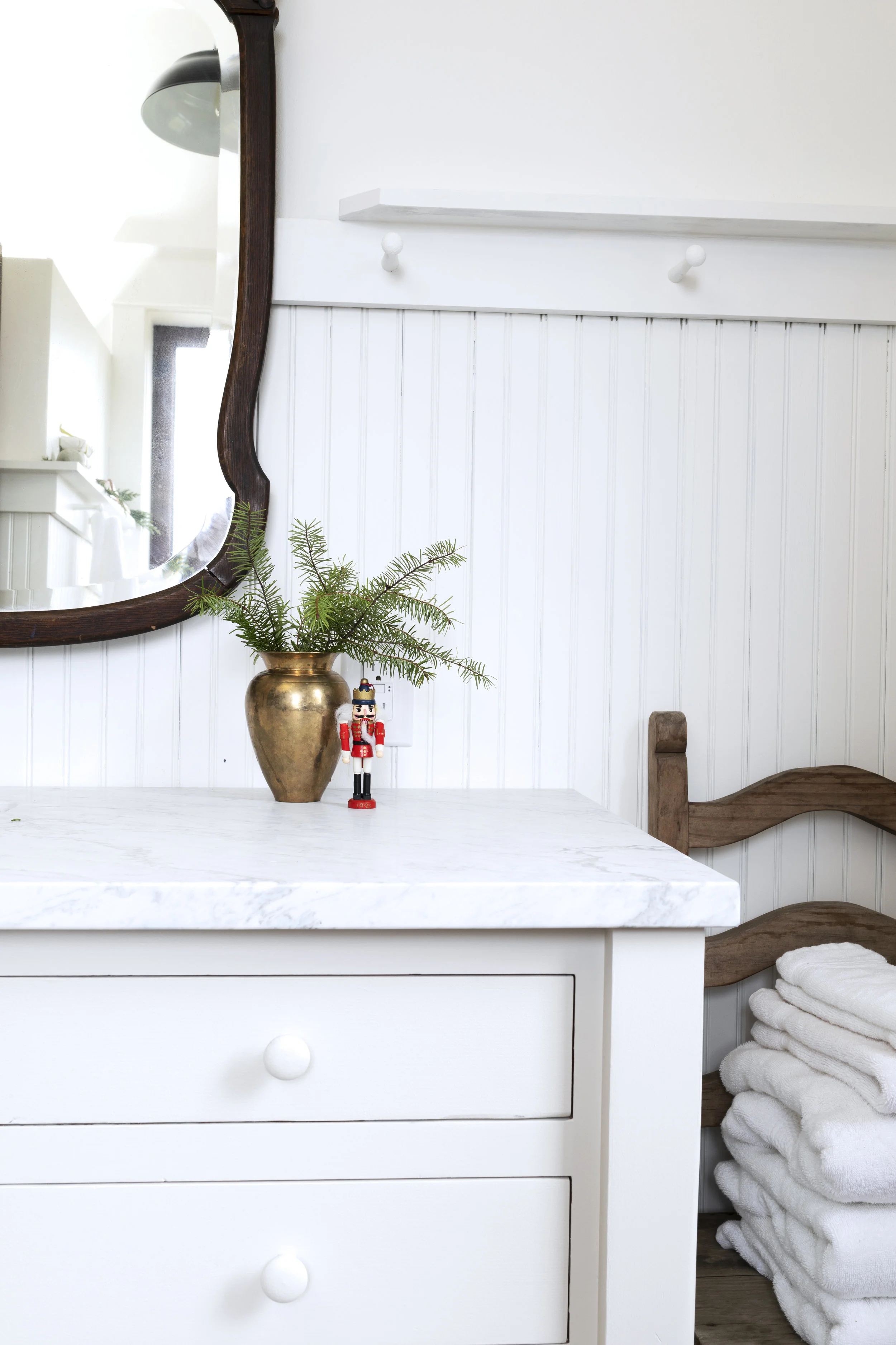 The Grit and Polish - Farmhouse Bathroom Christmas Nutcracker.jpg